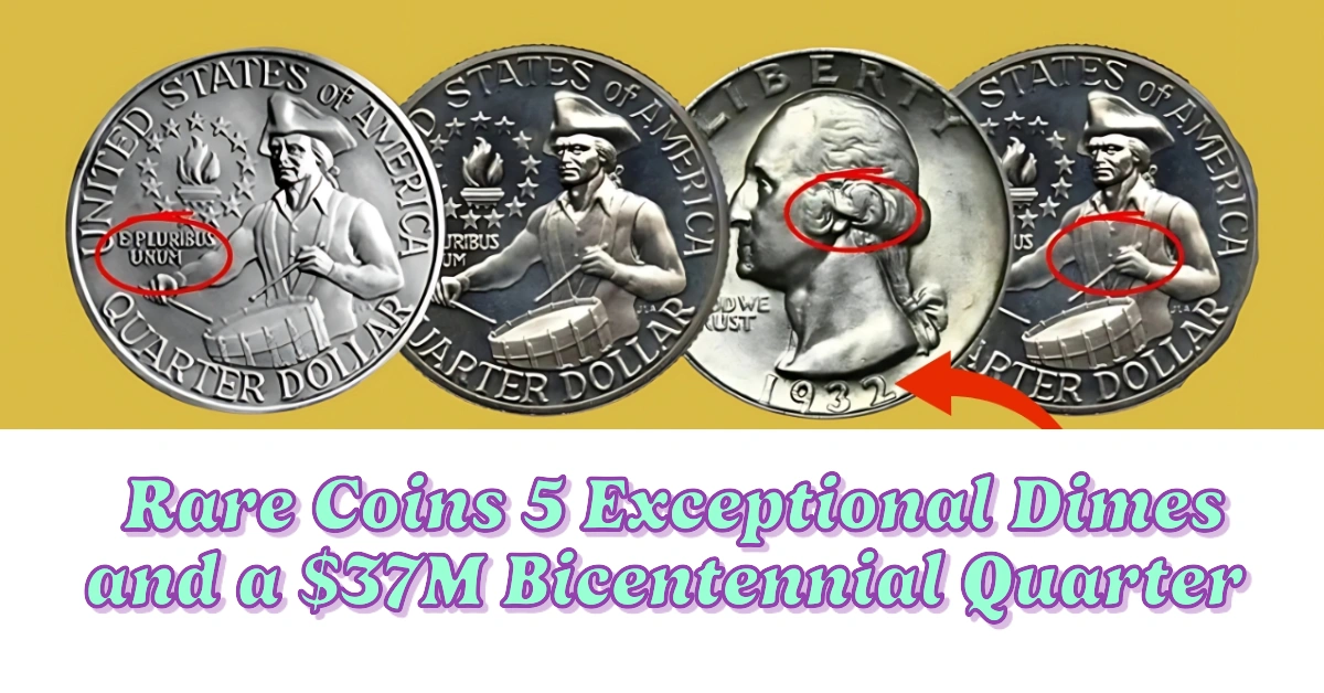 Exploring Rare Coins 5 Exceptional Dimes and a $37M Bicentennial Quarter