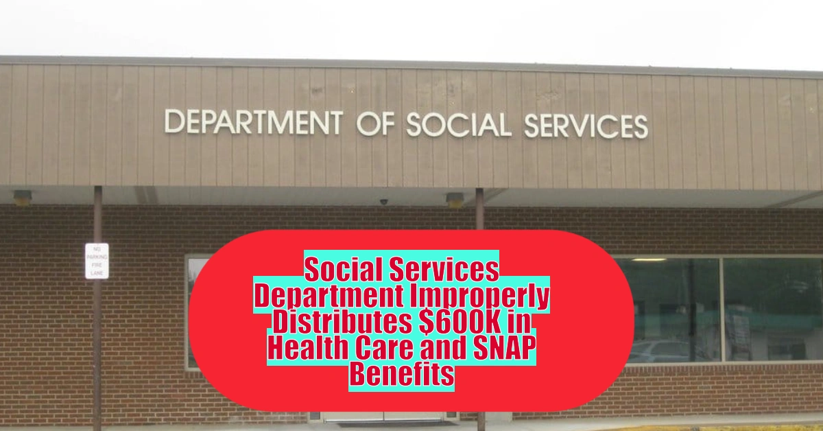 Social Services Department Improperly Distributes $600K in Health Care and SNAP Benefits